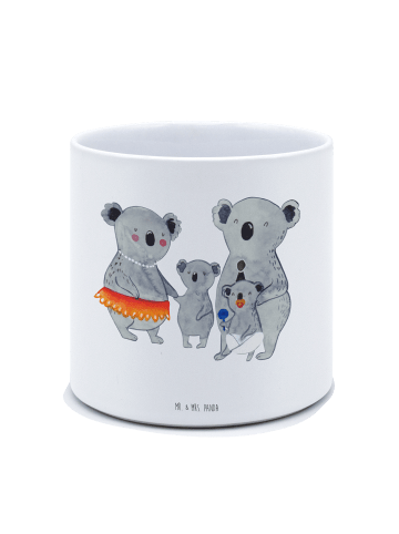 Mr. & Mrs. Panda Pflanzkübel Koala Familie ohne Spruch in Weiß