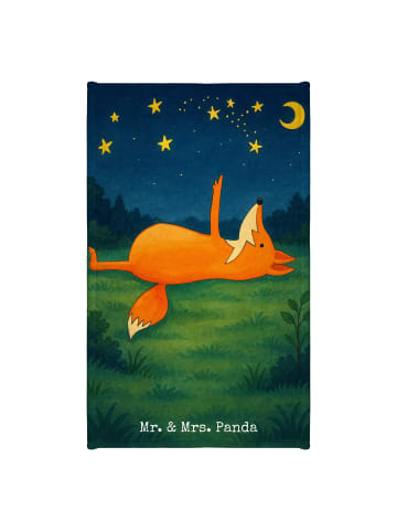 Mr. & Mrs. Panda Handtuch Fuchs Sterne Design ohne Spruch in Weiß