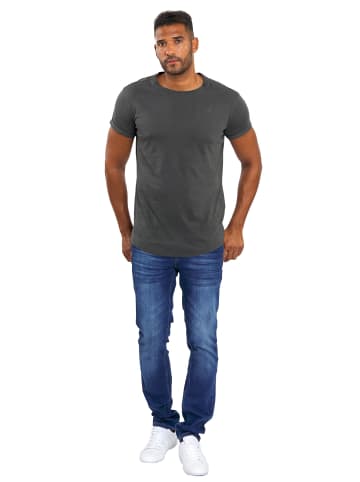 Alessandro Salvarini A. Salvarini Herren T-Shirt AS318 in Dunkelgrau