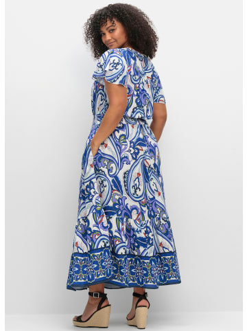 sheego by Joe Browns Maxikleid in offwhite-gemustert