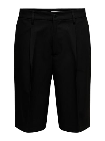 Only&Sons Shorts 'Daves LOOSE TAILORED 0346' in schwarz