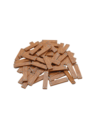 LEGO 1x4 Fliese Holzbrett 2431pb652 - Menge 25x - ab 3 Jahren in brown