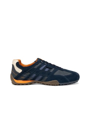 Geox Schlangenmuster Herren-Sneaker in Navy/Dk Navy