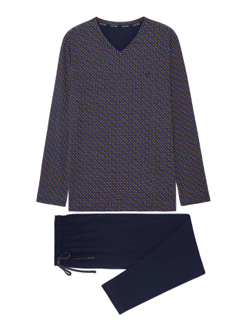 HOM Schlafanzug Hal in navy print
