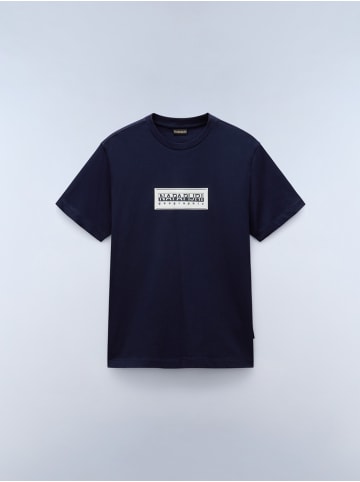 Napapijri T-Shirt "S-Box Logo Ss" in Blau