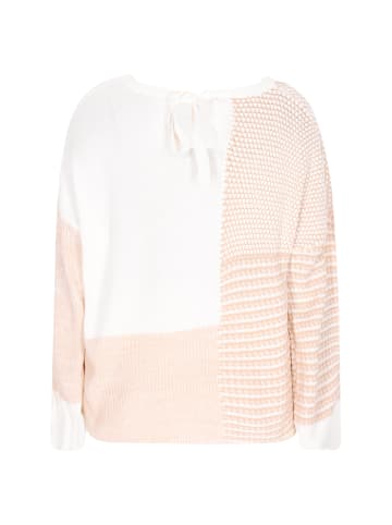 Sidona Women Sweater in White Beige Camel
