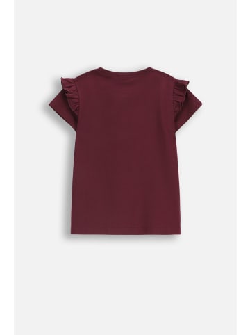 Coccodrillo T-Shirt mit kurzem Ärmel in dunkelrot