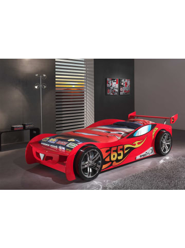 58 aufm Kessel AUTOBETT Kally 247x66x111 aus MDF in Rot