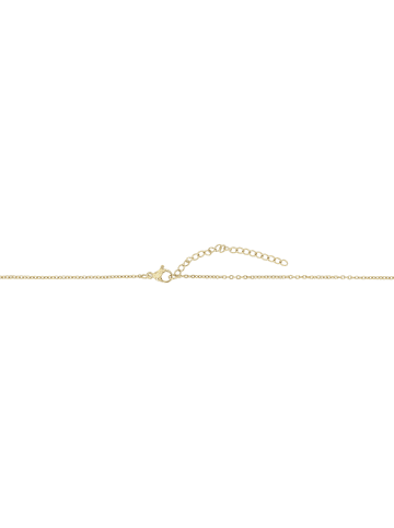 Adeliás Damen Halskette – Buchstabe N aus Edelstahl 45+5 in gold