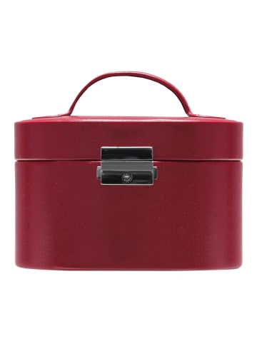 Windrose Merino Schmuckkasten 15 cm in rot