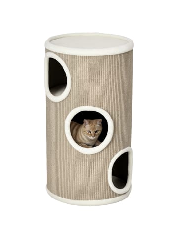 Pawhut Kratztonne Braun 38L x 38B x 70H cm