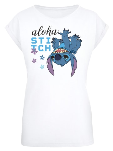 F4NT4STIC T-Shirt Disney Lilo & Stitch On The Head in weiß