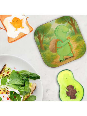 Mr. & Mrs. Panda Tischuntersetzer Schildkröte Wanderer Design oh... in Weiß