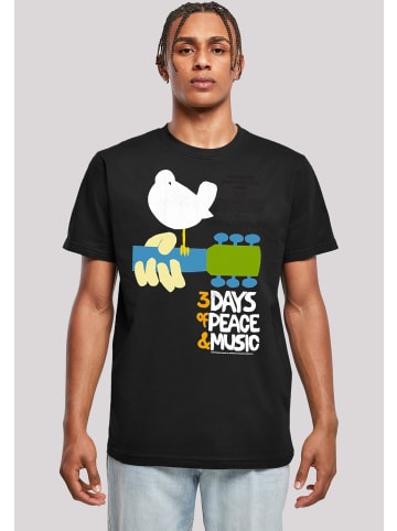 F4NT4STIC T-Shirt Woodstock Festival Poster in schwarz