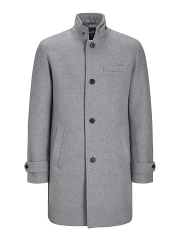 Jack & Jones Wollmantel in Light Grey Melange