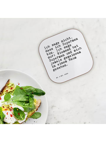 Mr. & Mrs. Panda Untersetzer für Gläser Ich sage nicht, dass... ... in Weiß