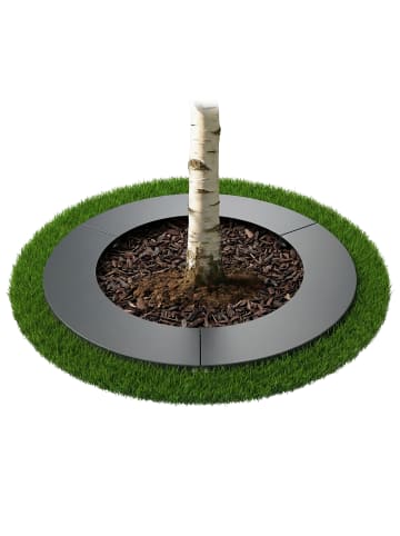 relaxdays Baumring in Anthrazit - 90 cm