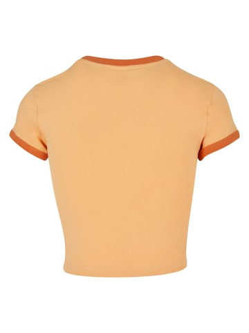 Urban Classics Cropped T-Shirts in paleorange/vintageorange