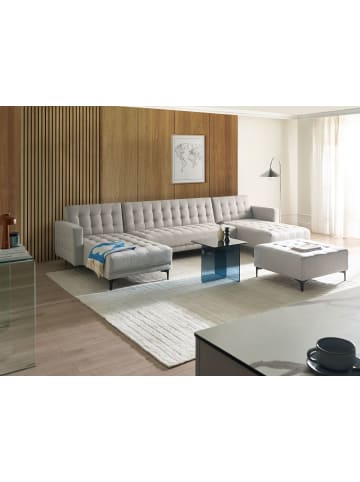 Beliani 3-tlg Modulsofa ABERDEEN in Grau/Schwarz