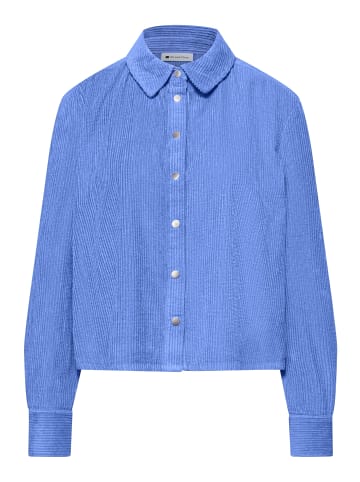 Street One Corduroy shirtcollar Bluse in Bonnet Blue