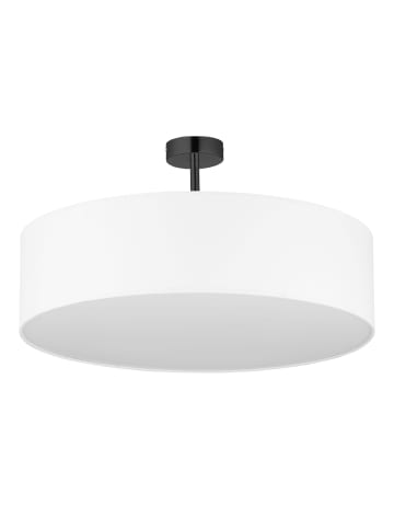 Licht-Erlebnisse Deckenlampe Ø 60 x (H)38 cm in Chrom Weiß