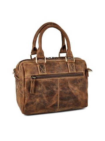 Greenburry Vintage Handtasche Leder 25.5 cm braun