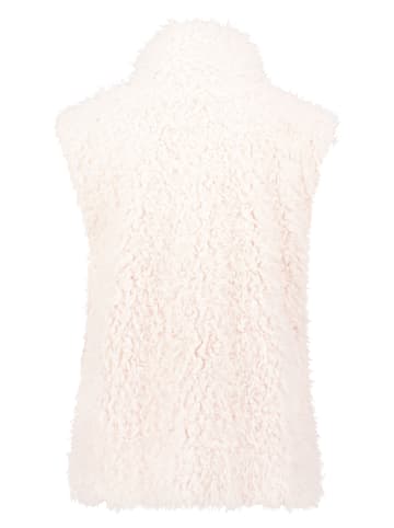 BETTY & CO Kunstfell-Weste mit Stehkragen in cream