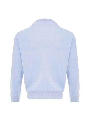 aleva Damen Pullover in Hellblau Melange