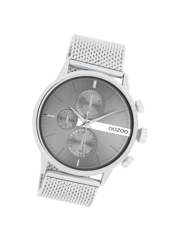 Oozoo Armbanduhr Oozoo Timepieces silber groß (ca. 45mm)