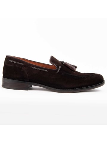 Purapiel Mokassins Weiße Schuhe Moretto2 in Braun