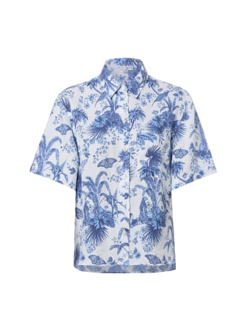 Marie Lund Bluse Ida in weiß blau