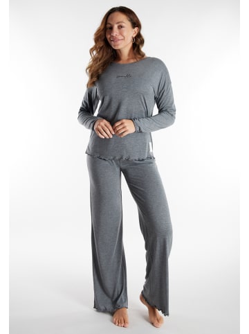 Tom Tailor Pyjama Xanthi in grau-mittel-melange