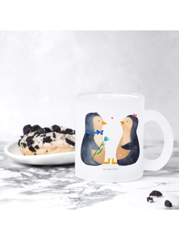 Mr. & Mrs. Panda Kaffeetasse Pinguin Pärchen ohne Spruch in Transparent