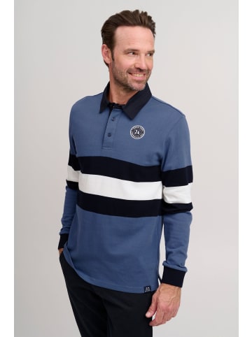 FQ1924 Langarm-Poloshirt FQMikkael in blau