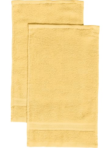 REDBEST Frottier Gästetuch 2er-Pack Chicago in hellgelb