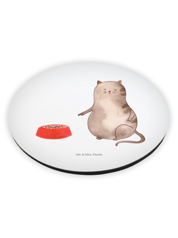 Mr. & Mrs. Panda Kühlschrankmagnet Katze Fressen ohne Spruch in Weiß