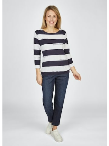 Rabe Streifenpullover für Damen in blau