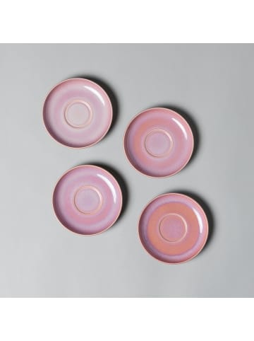 like. by Villeroy & Boch 6er Set Kaffeeuntertassen Perlemor Coral ø 16,1 cm in rosa