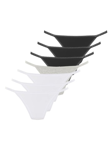 Vivance String in schwarz, weiß, grau
