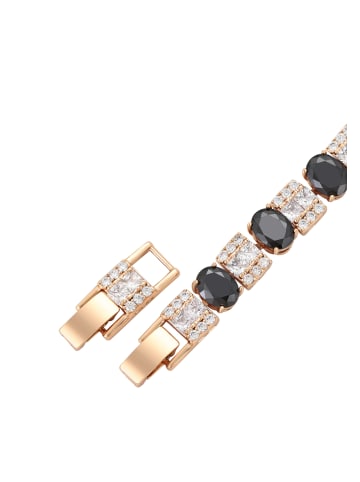 gaya Women Bracelet in Rose Gold Black