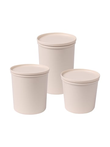 Stoneline Frischhaltedosen-Set aus rPET, 3-tlg., natur in Beige