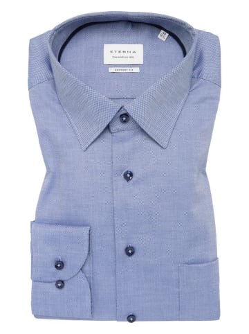 Eterna Langarmhemd in navy