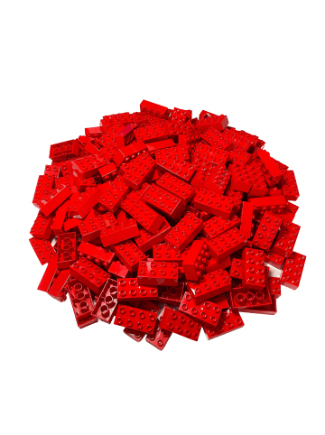 LEGO DUPLO® 2x4 Bausteine Rot 3011 25x Teile - ab 18 Monaten in red