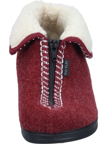 FlyFlot Klassische Hausschuhe, Ankle Boots in bordeaux