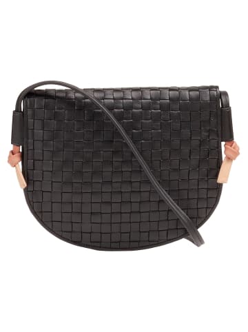 DuDu Skye Umhängetasche Leder 21 cm in black rose