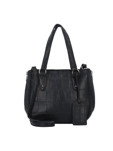 Cowboysbag Big Croco Belfield Handtasche Leder 21 cm in black