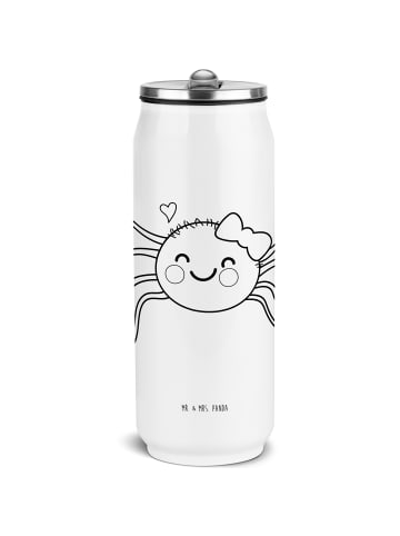 Mr. & Mrs. Panda Trinkflasche Spinne Agathe Freude ohne Spruch in Weiß