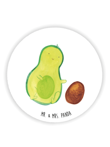 Mr. & Mrs. Panda magnet Avocado Kern rollt ohne Spruch in Weiß