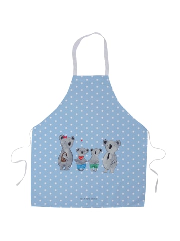 Mr. & Mrs. Panda Kellnerschürze Koala Familie zwei ohne Spruch in Blau Pastell
