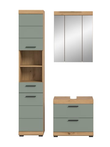 ebuy24 Badmöbelset Scout Staubgrün 112 x 34 cm